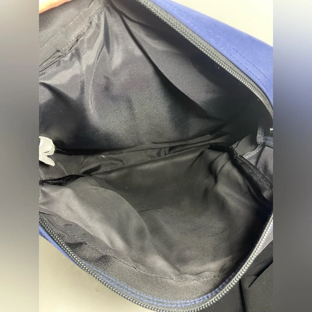 LL Bean Navy Blue and Black Traveler Backpack